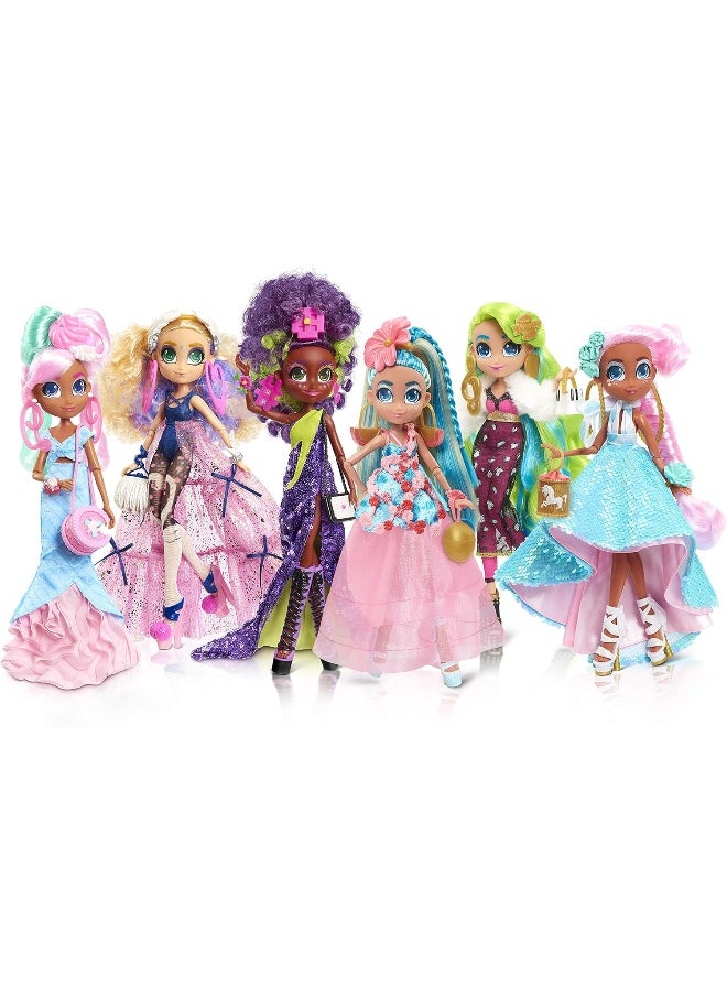 Hairdorables - Hairdorables Hairmazing Prom Perfect Fashion Dolls, Kali, Black and Purple Hair, Kids Toys for Ages 3 Up by Just Play - Image 1