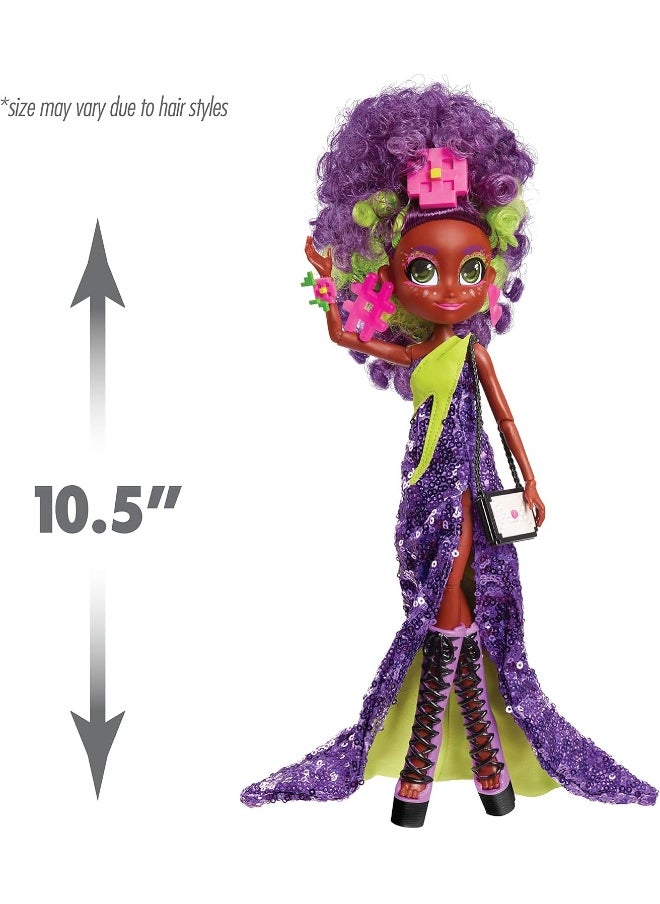 Hairdorables - Hairdorables Hairmazing Prom Perfect Fashion Dolls, Kali, Black and Purple Hair, Kids Toys for Ages 3 Up by Just Play - Image 1
