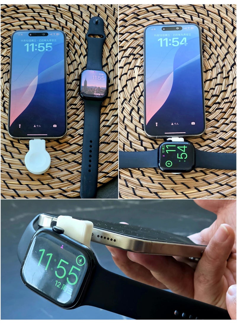 Compact and portable USB-C Rotatable Charger for Apple Watch and other smart watch, Fast 2.5W Wireless Charging - Image 5