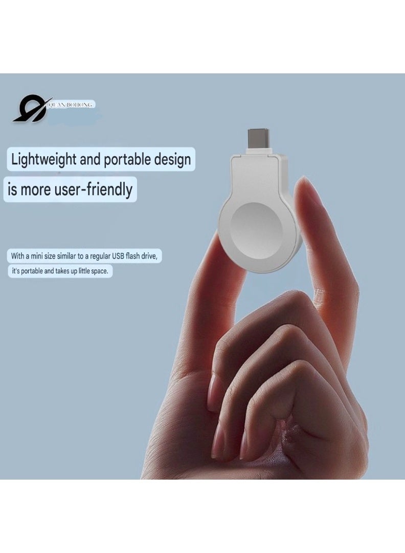 Compact and portable USB-C Rotatable Charger for Apple Watch and other smart watch, Fast 2.5W Wireless Charging - Image 3