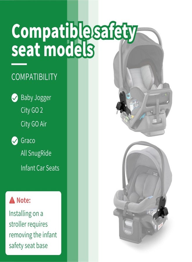 KPY Car Seat Adapter Summit X3 Stroller, Compatible with City Go 2/Air Infant Car Seats, Travel System Converter for Easy Stroller Integration, Quick-Release Design - Image 4