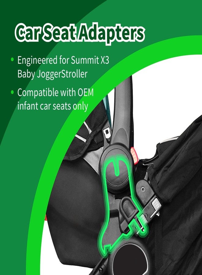 KPY Car Seat Adapter Summit X3 Stroller, Compatible with City Go 2/Air Infant Car Seats, Travel System Converter for Easy Stroller Integration, Quick-Release Design - Image 2