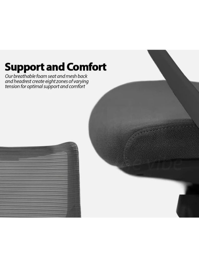 Neo Front Neo Front  Adjustable Low Back Office Chair - Black Polypropylene Design with High-Density Foam Seat & Smooth-Rolling Casters - Ergonomic & Durable with Reinforced Base  XY-916B-BLACK  - Image 3