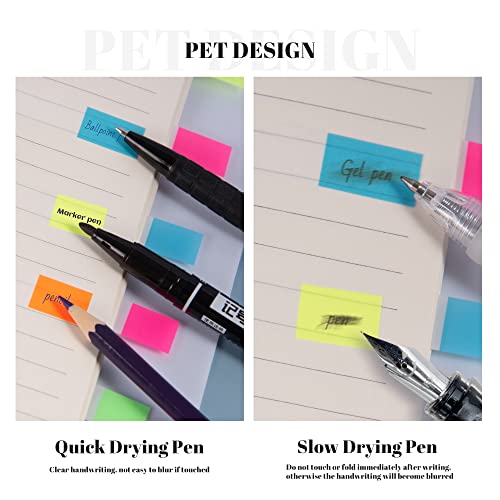 Golcellia 540 Pieces Transparent Sticky Notes Page Markers Book Tabs Sticky Note Tabs Sticky Page Tabs, Pop Up Index Tabs, Tabs for Annotating Books - Image 3