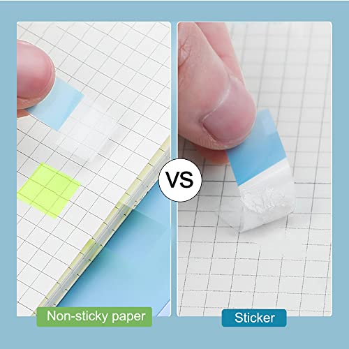 Golcellia 540 Pieces Transparent Sticky Notes Page Markers Book Tabs Sticky Note Tabs Sticky Page Tabs, Pop Up Index Tabs, Tabs for Annotating Books - Image 4