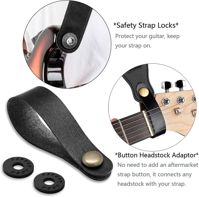 Rinastore Guitar Strap, Soft Shoulder Strap for Acoustic, Electric and Bass Guitars - Image 5