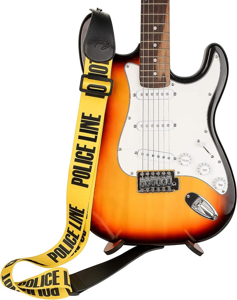 Rinastore Guitar Strap, Soft Shoulder Strap for Acoustic, Electric and Bass Guitars - Image 2
