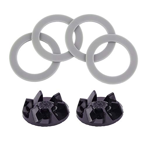 Timsec 2Pcs SPB7-20TXN Blender Blade Driver Clutch and 4Pcs CUCB-456-3 Rubber Gasket Sealing O-ring, Replacement Parts for Cuisinart Blenders BFP703 BFP703B BFP-703CH SPB-7 SPB-7BK CB8 CB9 CBT-500, CB-18 - Image 1