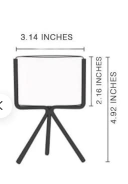 Lavish Craft Planter stand indoor rustproof durable stylish modern shelf living room sturdy stable decor decoration Pot Stand mid century - Small (Single small black) - Image 2