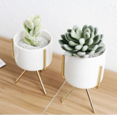 Lavish Craft Planter stand indoor rustproof durable stylish modern shelf living room sturdy stable decor decoration Pot Stand mid century - Small (Single small black) - Image 5