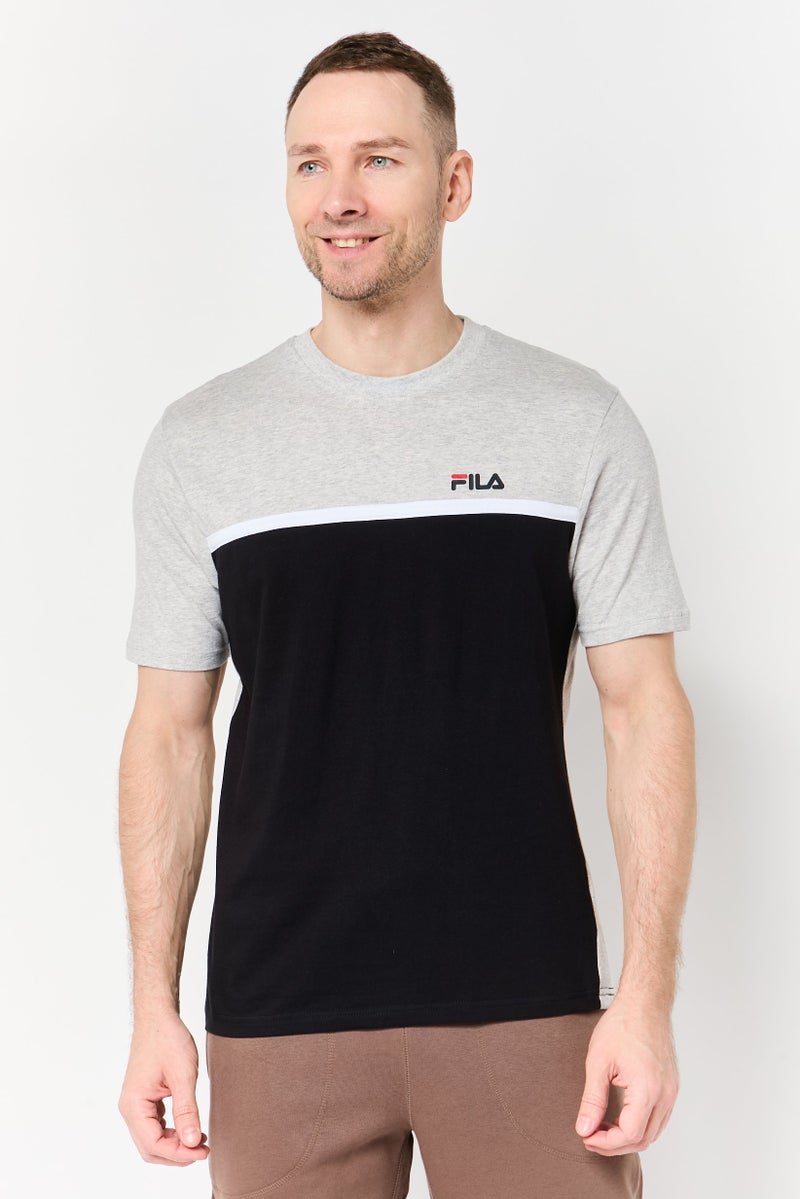 FILA Men Sportswear Fit Short Sleeve Outdoor T-Shirt, Multicolor - Image 1