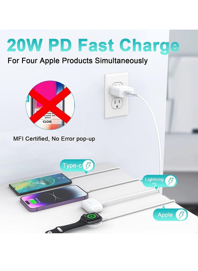 Excefore Watch Charger Compatible with Apple Watch Charger, Watch Charger Charging Cable for Watch Series 7/6 /5/4 /3/2 /SE, Magnetic Fast Charger Cord for iWatch Portable Charging - Image 2