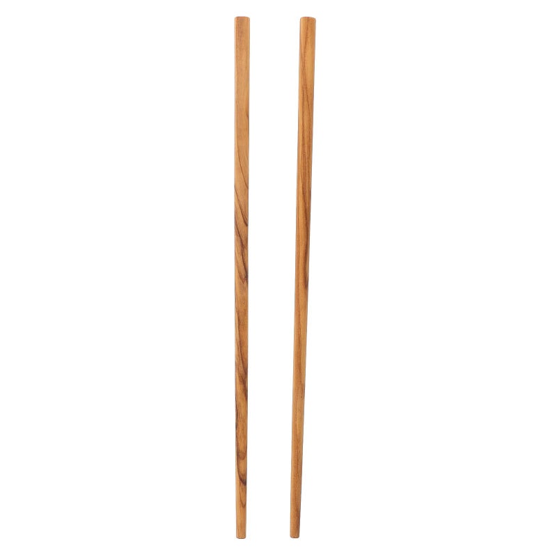 Olive Wood Long Chopsticks 25cm Heat Resistant Non Coated Japanese Style For Hot Pot Noodles - Image 2