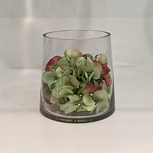 WGVI WGV Tapered Glass Vase, Width 6", Height 6", (Multiple Sizes Choices) Clear Taper up Cylinder Floral Planter Bouquet Centerpiece for Wedding Event Home Decor, 1 Piece (VTC7506) - Image 4