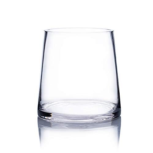WGVI WGV Tapered Glass Vase, Width 6", Height 6", (Multiple Sizes Choices) Clear Taper up Cylinder Floral Planter Bouquet Centerpiece for Wedding Event Home Decor, 1 Piece (VTC7506) - Image 1