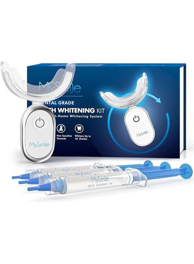 MySmile Teeth Whitening Kit for Sensitive Teeth with LED Light, 10 Min Non-Sensitive Fast Teeth Whitener, 3Pcs Teeth Whitening Gel, Powerful whitening, Enamel Safe - Image 1