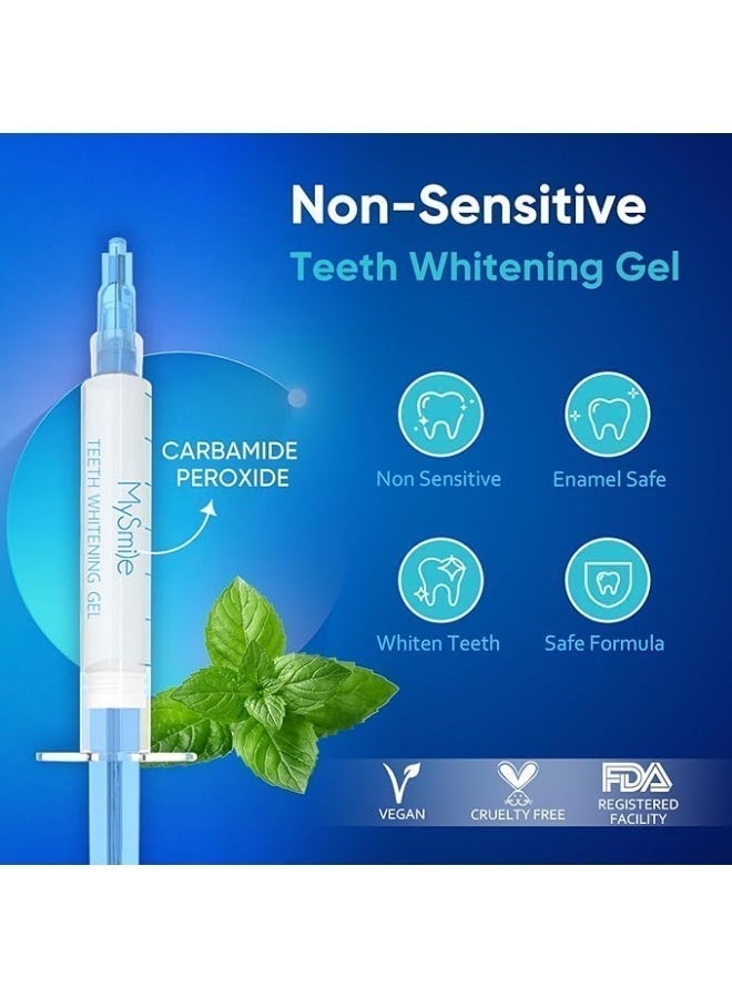 MySmile Teeth Whitening Kit for Sensitive Teeth with LED Light, 10 Min Non-Sensitive Fast Teeth Whitener, 3Pcs Teeth Whitening Gel, Powerful whitening, Enamel Safe - Image 5