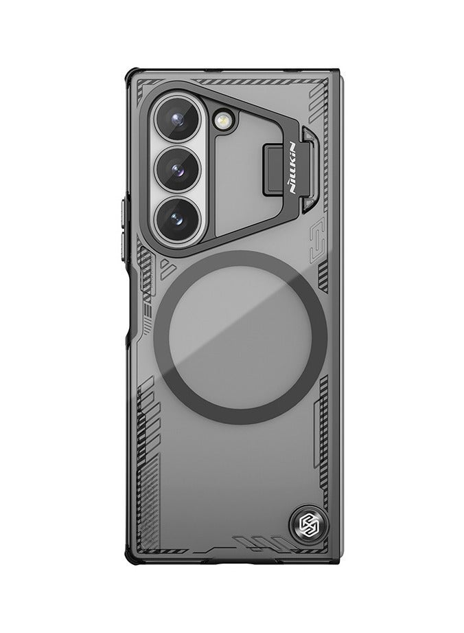 general Compatible with Samsung Galaxy Z Fold 6 (2024) Case, Magnetic Case Metal Support Transparent Protective Case Shell For Z Fold6 - Image 1