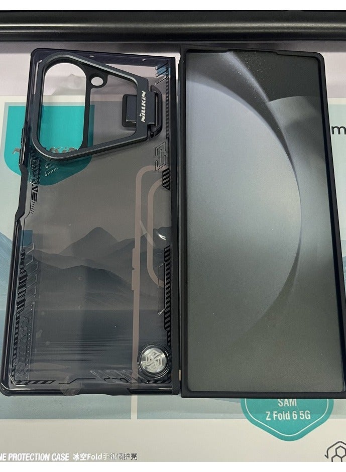 general Compatible with Samsung Galaxy Z Fold 6 (2024) Case, Magnetic Case Metal Support Transparent Protective Case Shell For Z Fold6 - Image 2