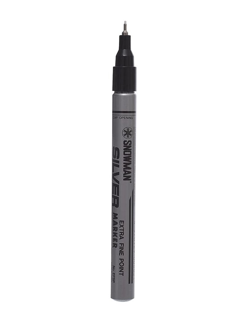 Snowman-Permanent Ink Extra Fine Point Marker WaterProof- Silver