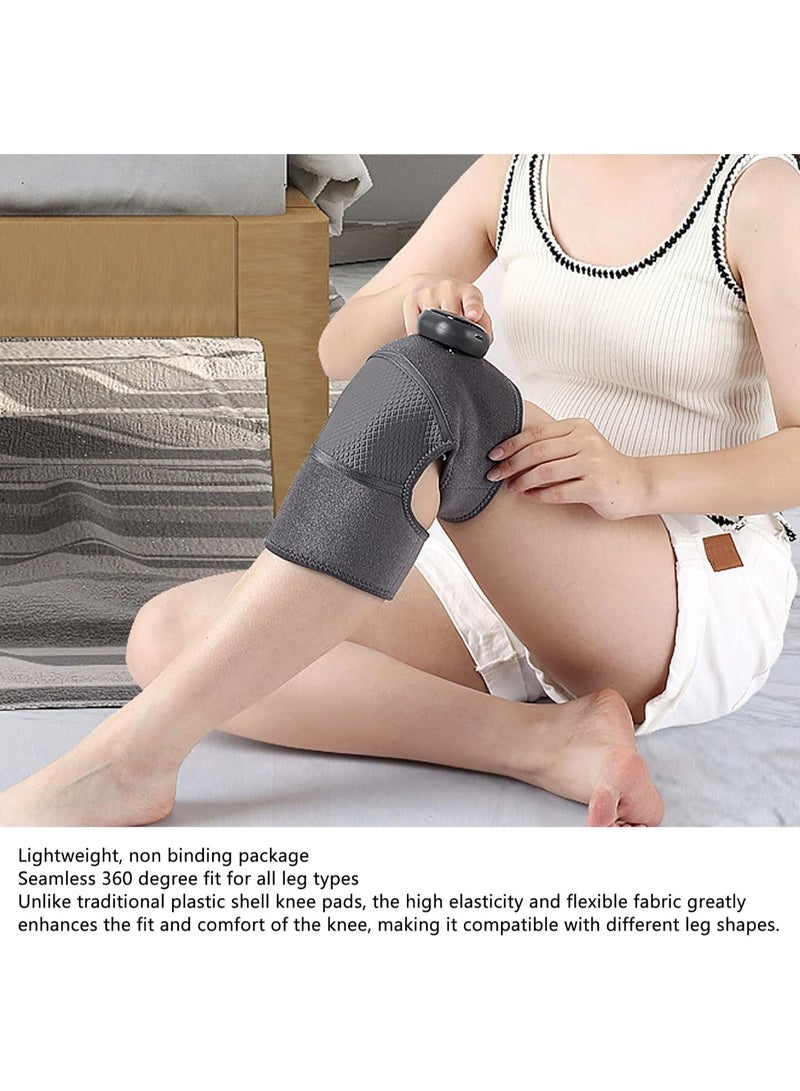 general Knee Massager with Heat and Vibration - Heated Knee Brace Wrap with 3 Gear Massage and 5 Gear Heating - Adjustable Knee Heating Pad for Pain Relief - Image 2