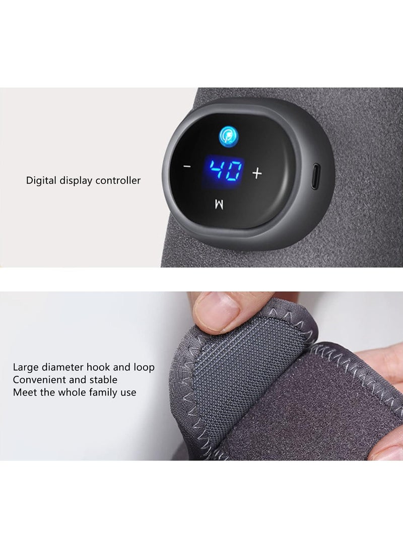 general Knee Massager with Heat and Vibration - Heated Knee Brace Wrap with 3 Gear Massage and 5 Gear Heating - Adjustable Knee Heating Pad for Pain Relief - Image 3