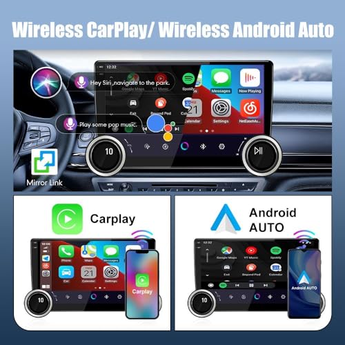 KUNFINE for Toyota FJ Cruiser 2007-2014 Display Knobs CarPlay/Android Auto Autoradio Android FM Radio Navigation Stereo Pad Player GPS 10.1" QLED Touch Screen BT WiFi 2 Din Headunit Tablet Quad Core 2G+64G - Image 4