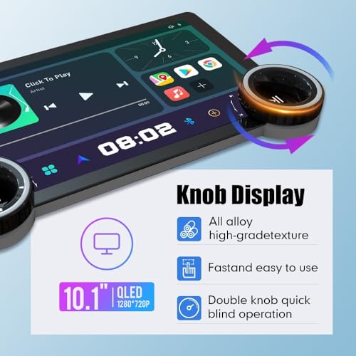 KUNFINE for Toyota FJ Cruiser 2007-2014 Display Knobs CarPlay/Android Auto Autoradio Android FM Radio Navigation Stereo Pad Player GPS 10.1" QLED Touch Screen BT WiFi 2 Din Headunit Tablet Quad Core 2G+64G - Image 3
