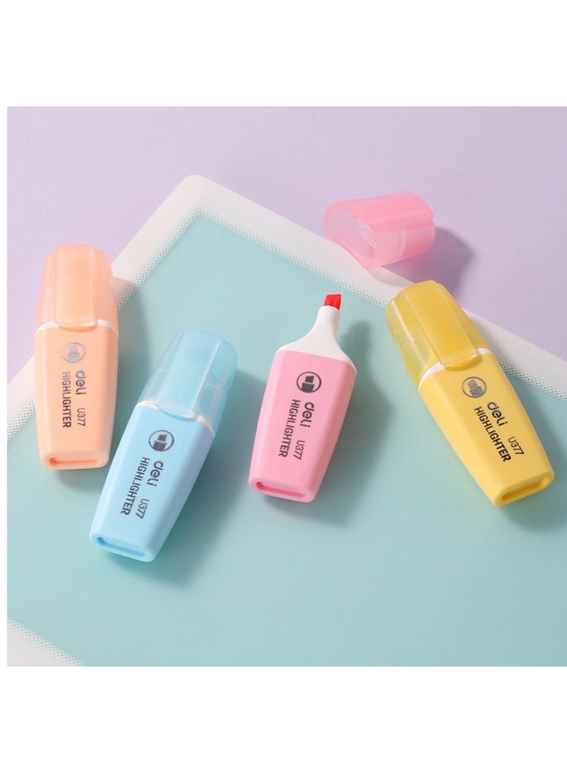 Deli 6-Piece Mini Highlighters Pastel Colours  - Image 2