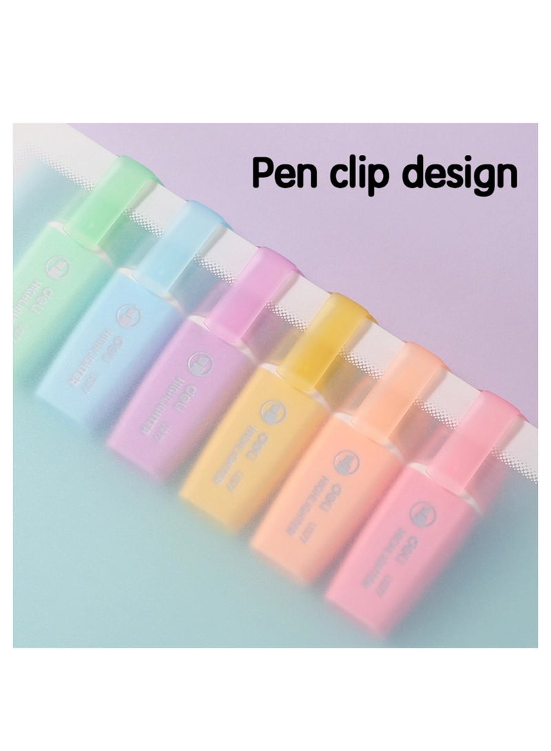 Deli 6-Piece Mini Highlighters Pastel Colours  - Image 3