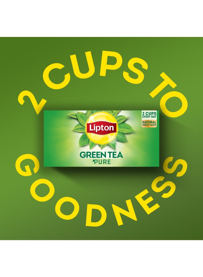 Lipton Natural Green Tea Lemon 25 Teabags (32.5g) - Image 2