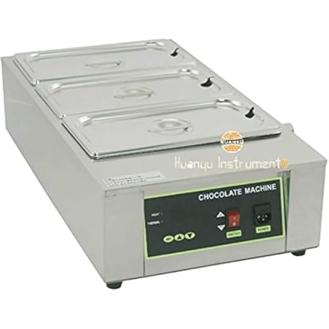 ريحني يوتريت D20023، ماكينة صهر الشوكولاتة الكهربائية التجارية الرقمية ذات الثلاث أواني - Image 1
