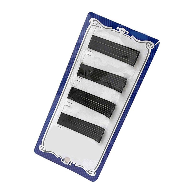 36pcs Black One Word Clip Fashionable Multi Functional Metal Black One Word Hairpin - Image 3