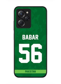 Cover for Poco X5 Pro, Rugged Black Slim fit Soft Flexible Thin Protective Phone Cases - Player Name - Babar Azam, Jersey Number- 56