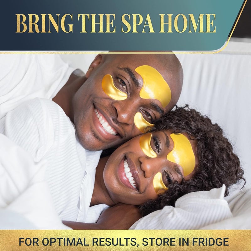 Matykos Forehead and Under Eye Wrinkle Patches for Face Collagen Hyaluronic Acid and Vitamin A Skin Pads Forehead Line Remover Wrinkle Eye Patch Set 52 Golden Sachets - Image 5