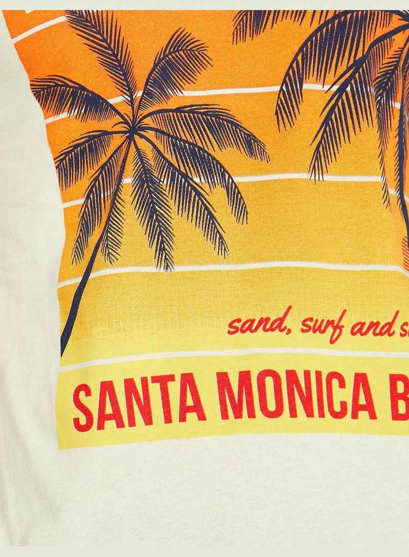 KOTON Letter Printed T-Shirt