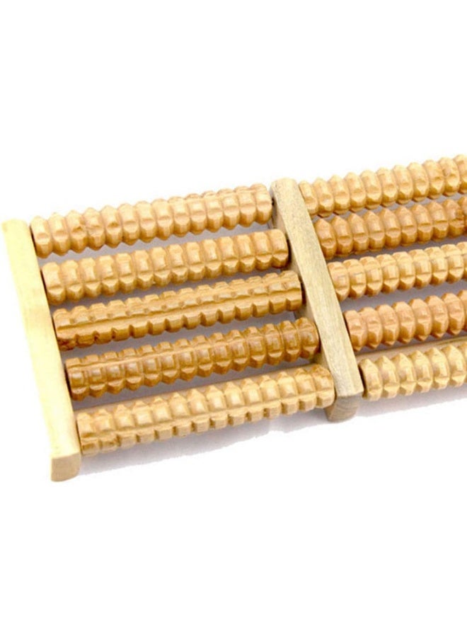 Diamoenly Dual 5 Row Wooden Foot Massager Roller Pain Stress Relief Health Therapy Heel Body Relax Massage - Image 4