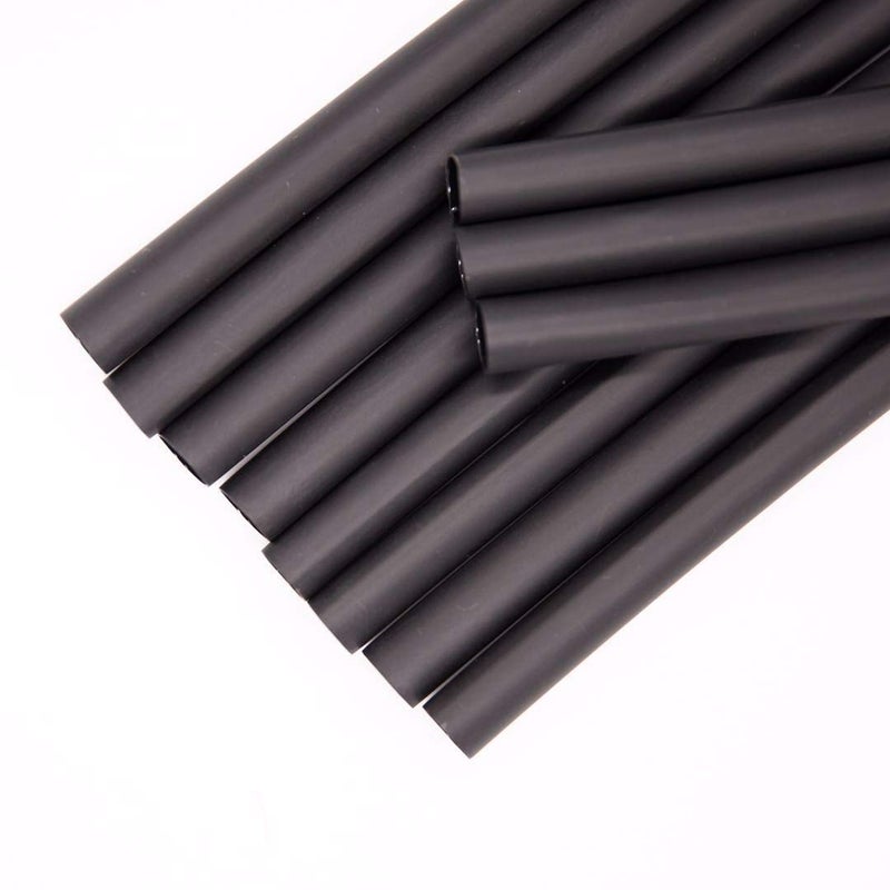 PPCLION 20 Ft 3/16" (Diameter) Dual Wall Black Heat Shrink Tubing 3:1, Each 1 Ft long, 20 PCS No Wrinkle Electrical Shrink Tube for Wires,Marine Grade Shrink Tube with Adhesive Lined Waterproof - Image 1