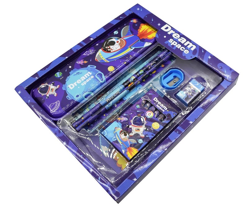 Asera Stationery Gift Pack For Kids For Birthday Return Gifts (Pack Of 6) (Space And Unicorn),Multicolor - Image 2