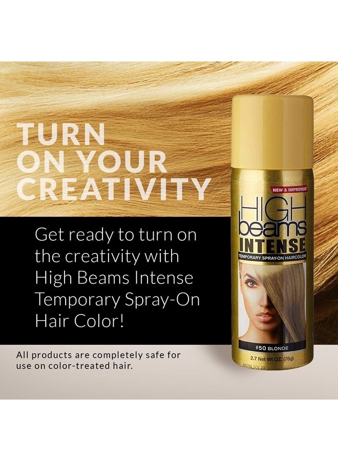 High Beams Intense Spray-On Hair Color -Blonde - 2.7 Oz - Add Temporary Color Highlight to Your Hair Instantly - Great for Streaking, Tipping or Frosting - Washes out Easily - Image 4