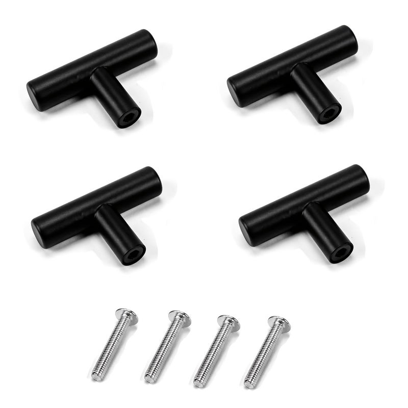 6pcs Black Stainless Steel Kitchen Cabinet Handles For Drawers Bathroom Furniture - Image 4