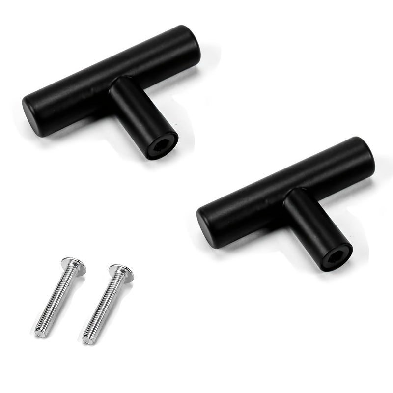 6pcs Black Stainless Steel Kitchen Cabinet Handles For Drawers Bathroom Furniture - Image 5