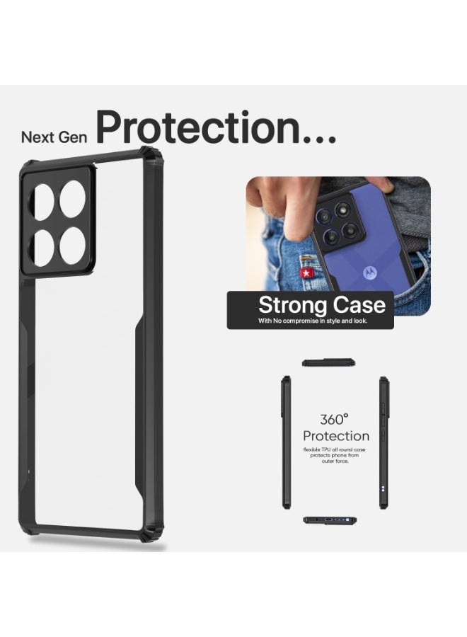 Motorola Edge 60 Stylus Shockproof Crystal Back Cover Case for Moto Edge 360 Degree Protection shockproof Protective Design for Edge 60 Stylus  - Image 2