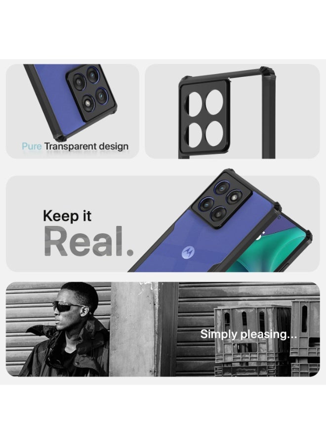 Motorola Edge 60 Stylus Shockproof Crystal Back Cover Case for Moto Edge 360 Degree Protection shockproof Protective Design for Edge 60 Stylus  - Image 5