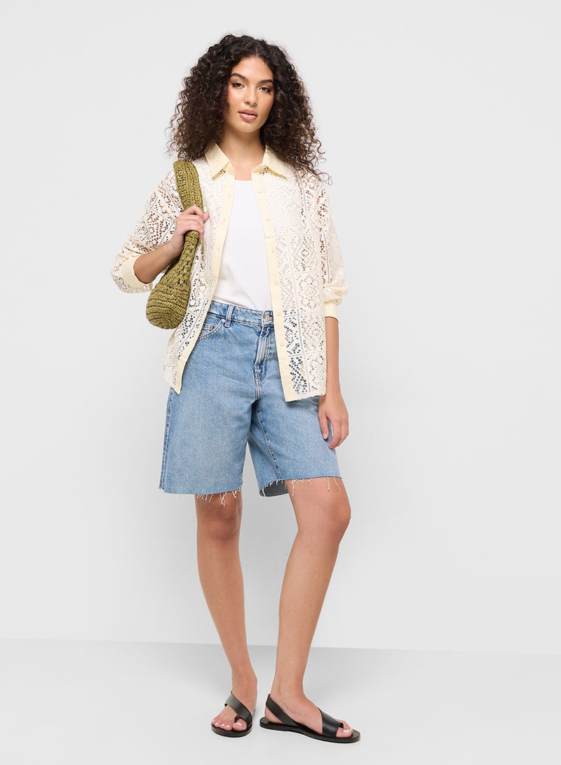 جينجر قميص أوفر سايز شبكي - Image 4