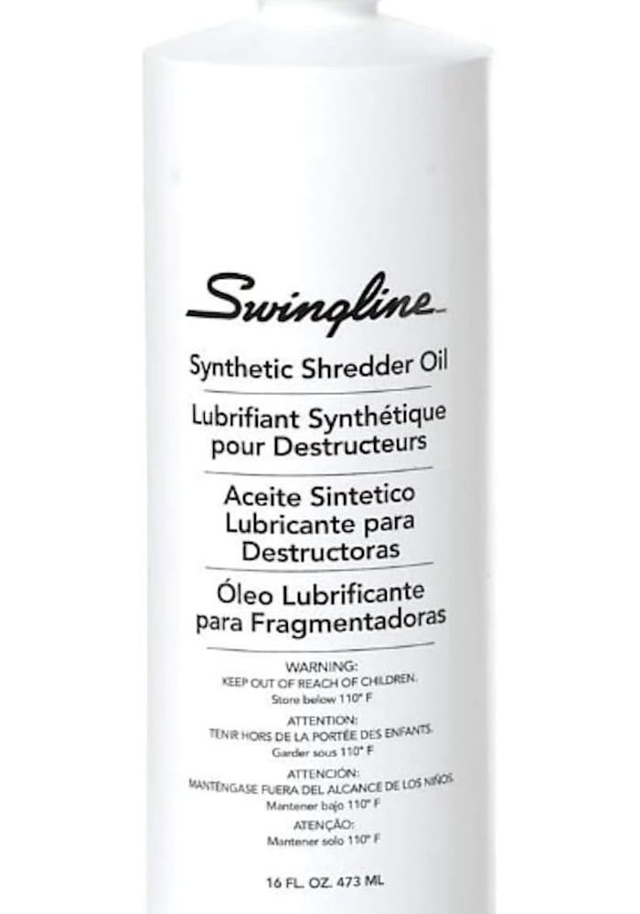 Swingline Synthetic Shredder Oil - 473 ml for Shredder Maintenance - Image 1