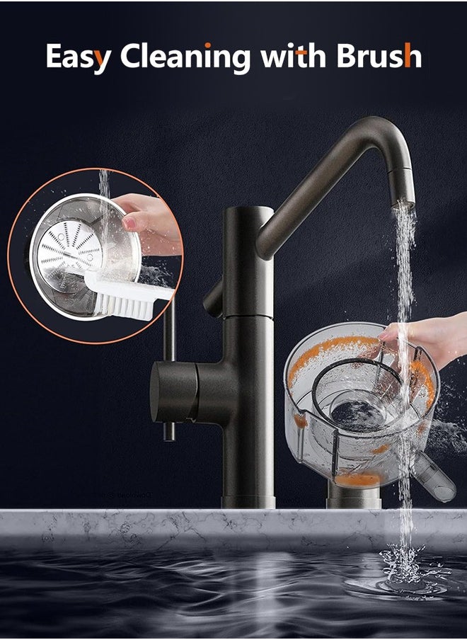 INKBIRD - Centrifugal Juicer Extractor, Masticating Squeezer Machine SCJ-001, 800W Powerful Motor, 2-Speed Control, 3” Wide Feed Chute, Overheat Protection, Easy Clean & Assemble, Includes 2 Portable Juice Cups & Cleaning Brush - Image 1