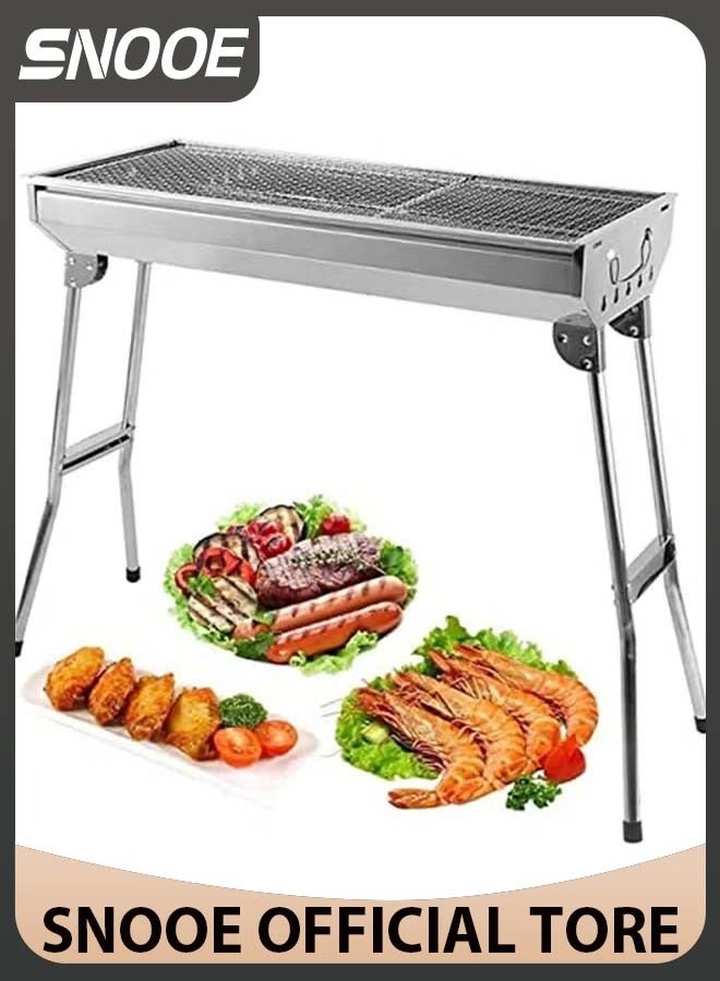 Snooe شواية فحم مصنوعة من الستانلس ستيل مزودة بحامل - Image 1