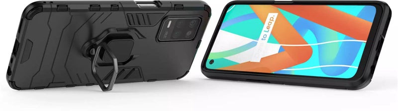 SPAZY CASE® Realme Narzo 30 5G / Realme 8 5G / 8s 5G Back Cover | Dual Layer Armor Defender Full Body Protective + PC Hybrid Kickstand Back Case for Realme Narzo 30 5G / Realme 8 5G / 8s 5G - Image 5