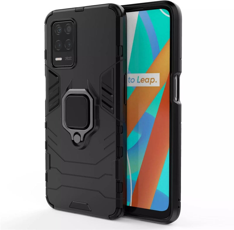 SPAZY CASE® Realme Narzo 30 5G / Realme 8 5G / 8s 5G Back Cover | Dual Layer Armor Defender Full Body Protective + PC Hybrid Kickstand Back Case for Realme Narzo 30 5G / Realme 8 5G / 8s 5G - Image 3